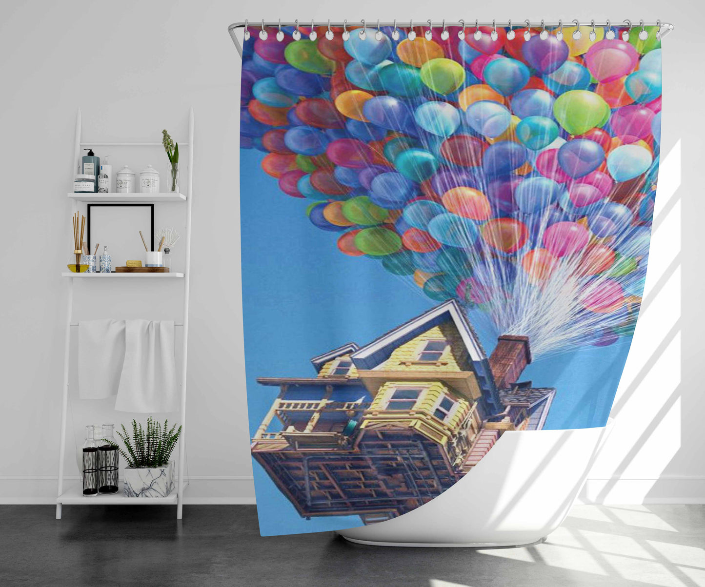Up Bathroom Shower Curtain Fabric Waterproof | 66 X 72 Inch