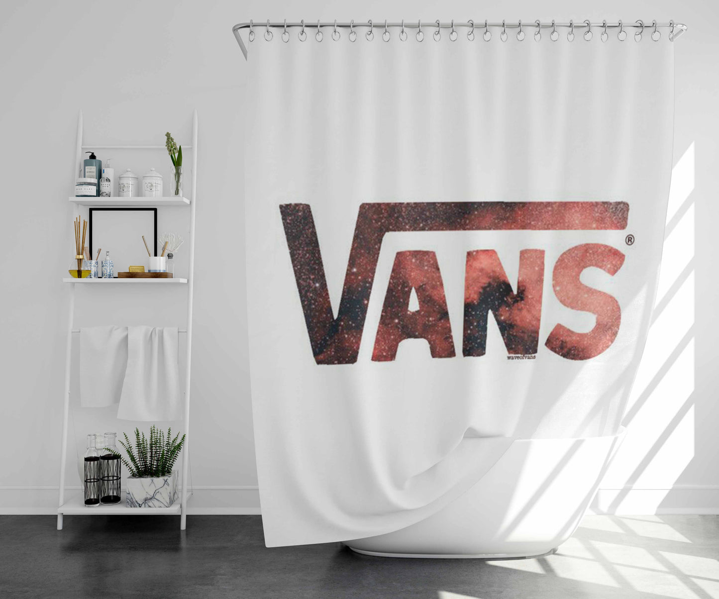 Vanx Galaxy Bathroom Shower Curtain Fabric Waterproof | 66 X 72 Inch