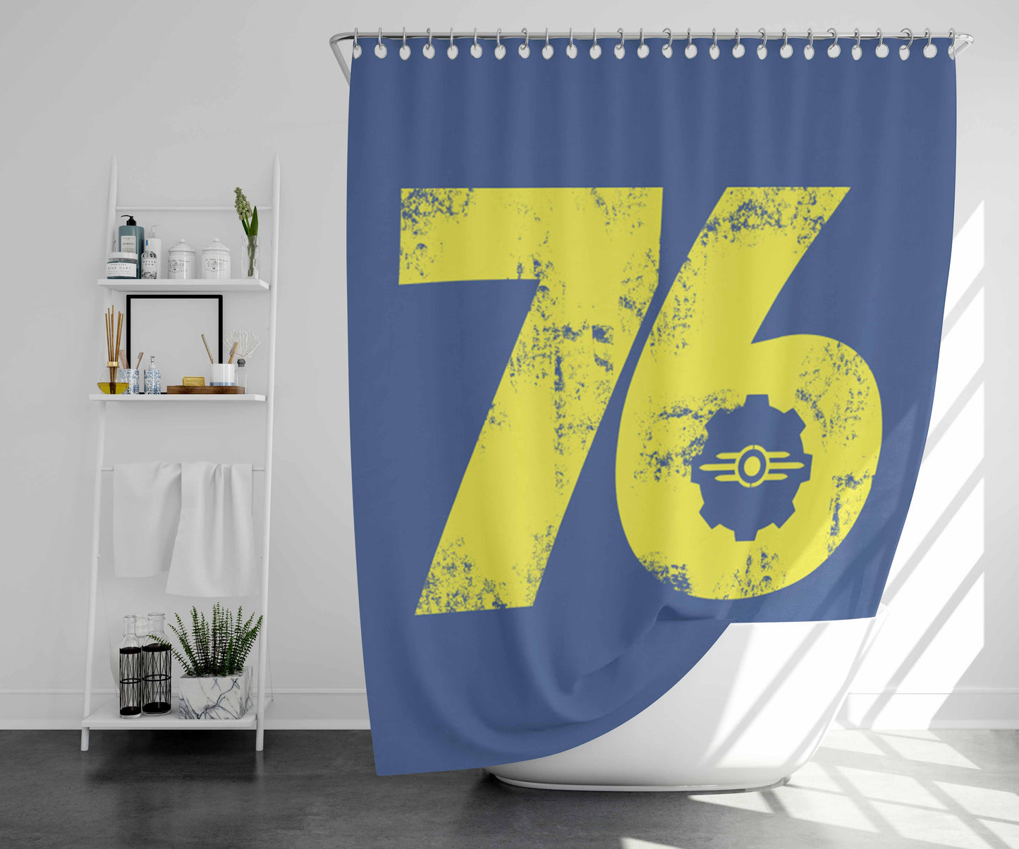Vault Dweller Bathroom Shower Curtain Fabric Waterproof | 66 X 72 Inch