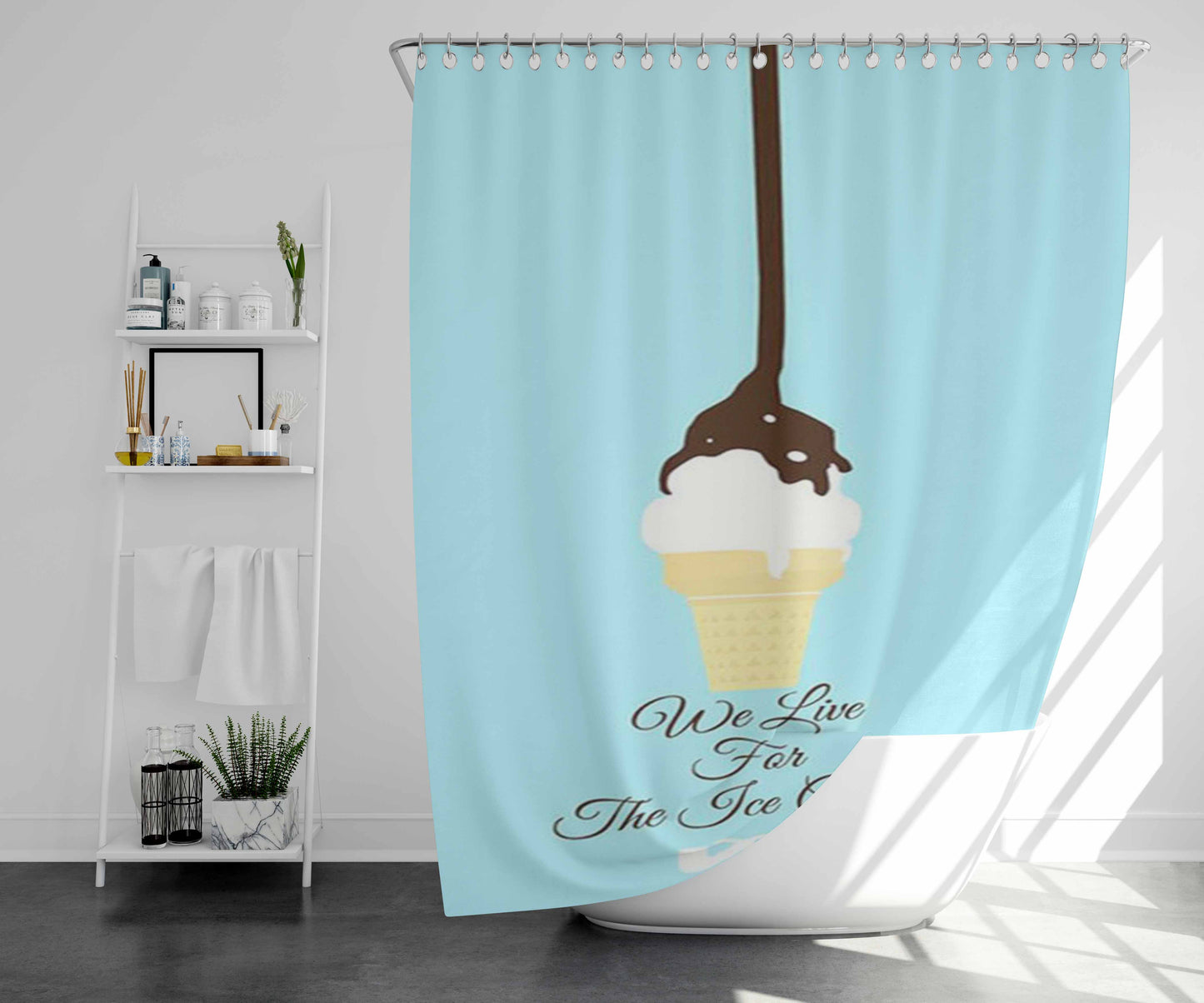 We Know Bathroom Shower Curtain Fabric Waterproof | 66 X 72 Inch