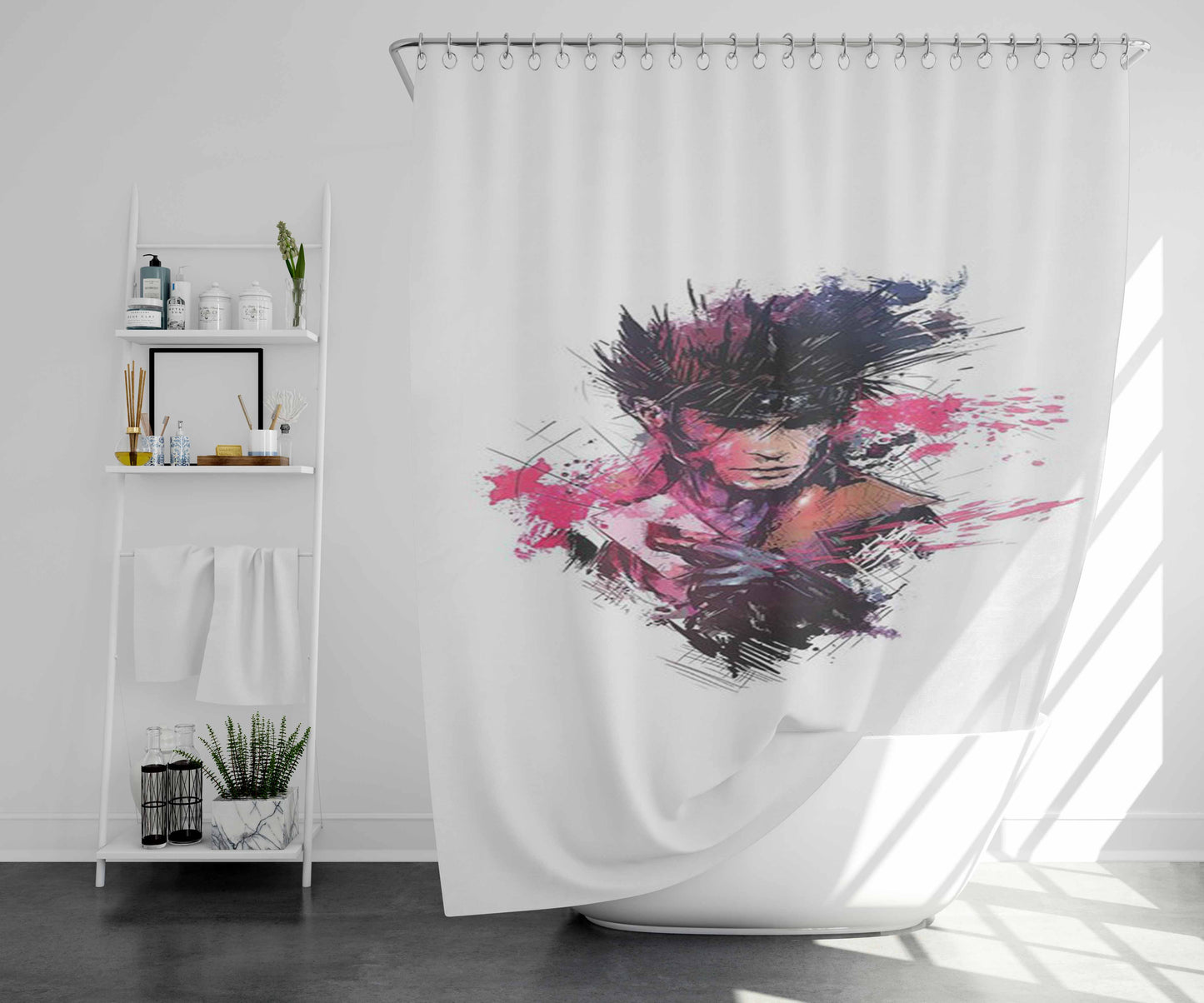 Xbox Controller Anatomy Bathroom Shower Curtain Fabric Waterproof | 66 X 72 Inch