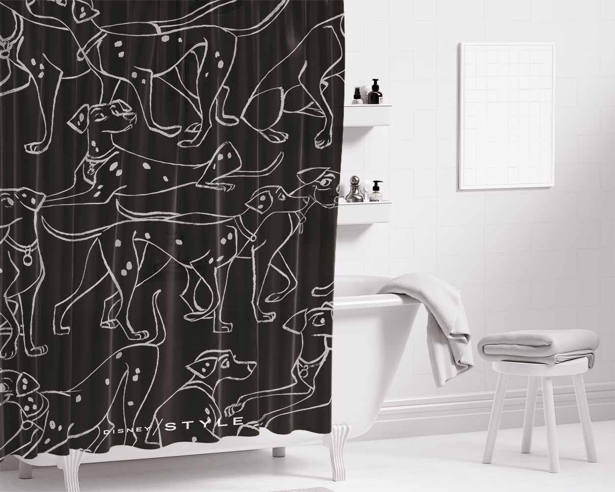 3D For City Bathroom Shower Curtain Fabric Waterproof | 66 X 72 Inch