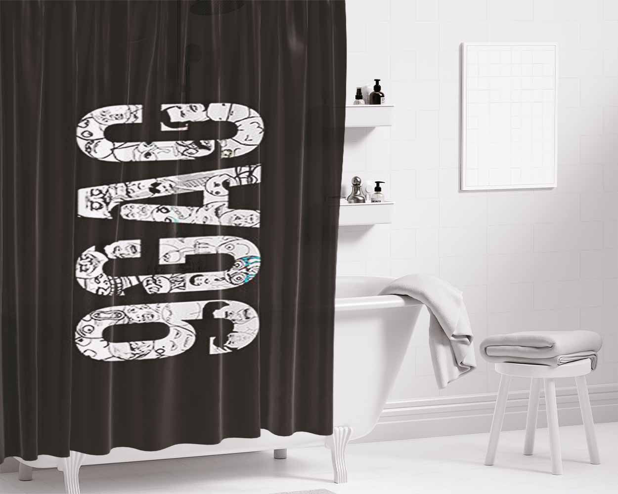 $100 Dollar Bill Money Bathroom Shower Curtain Fabric Waterproof | 66 X 72 Inch
