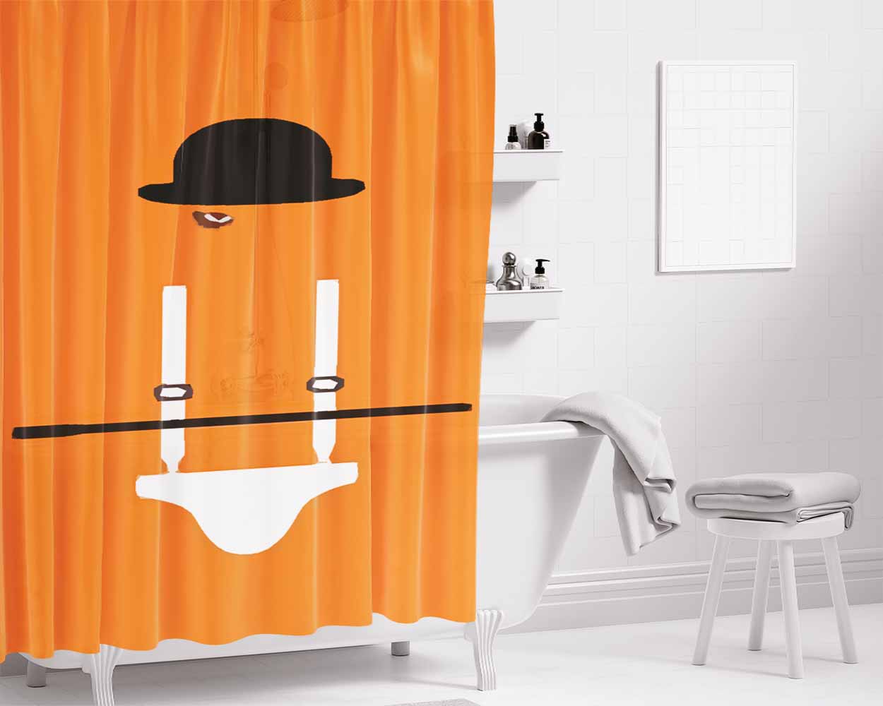 A Child Of The Sea Black Bathroom Shower Curtain Fabric Waterproof | 66 X 72 Inch