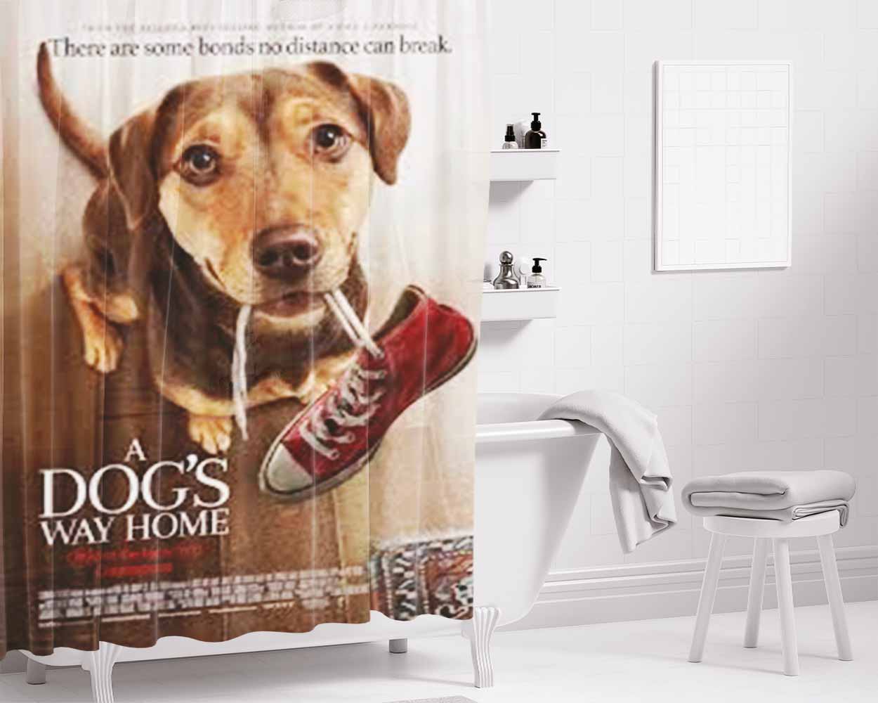 A Dback Anniversary Bathroom Shower Curtain Fabric Waterproof | 66 X 72 Inch