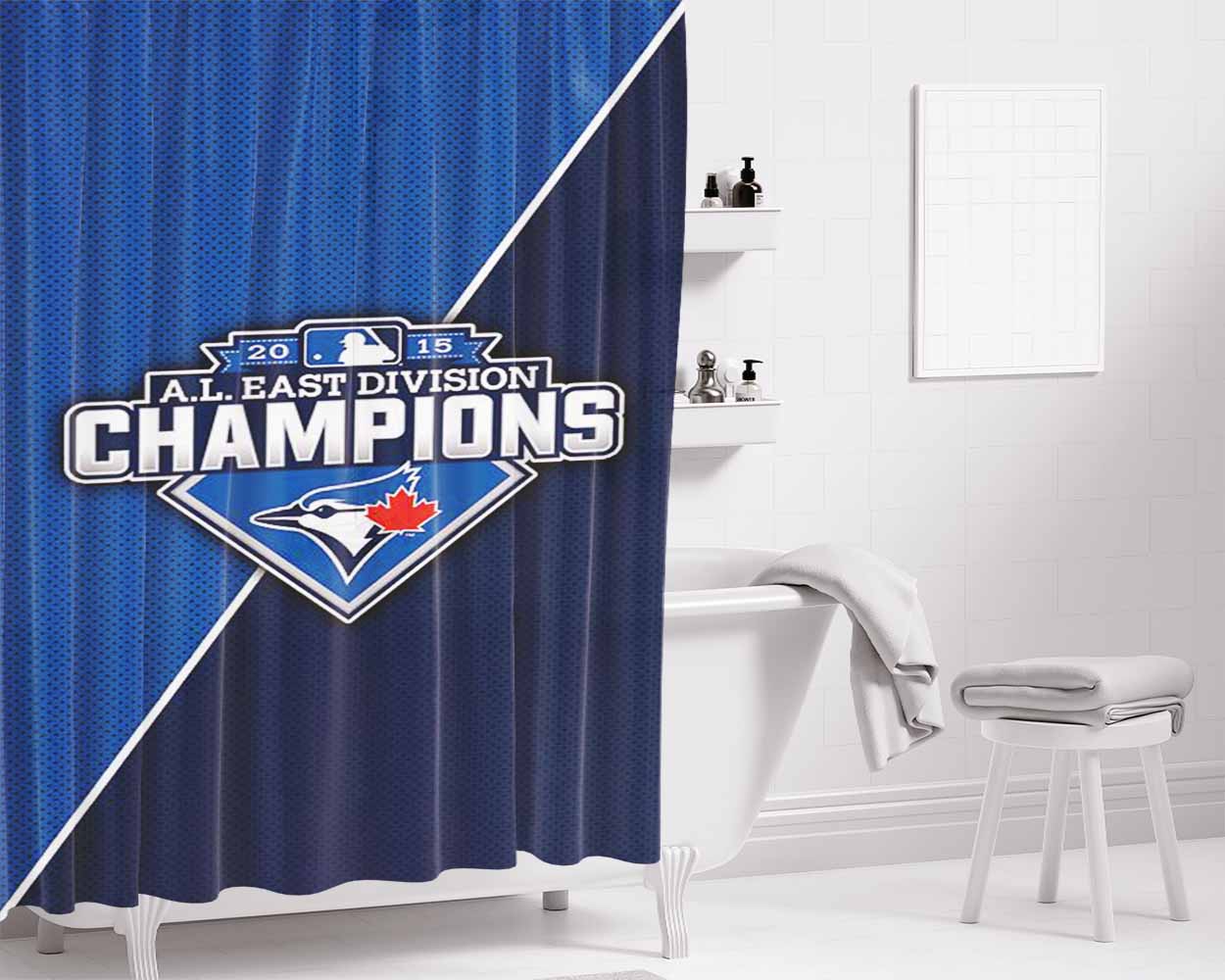 A Guy With His Puppy Bathroom Shower Curtain Fabric Waterproof | 66 X 72 Inch