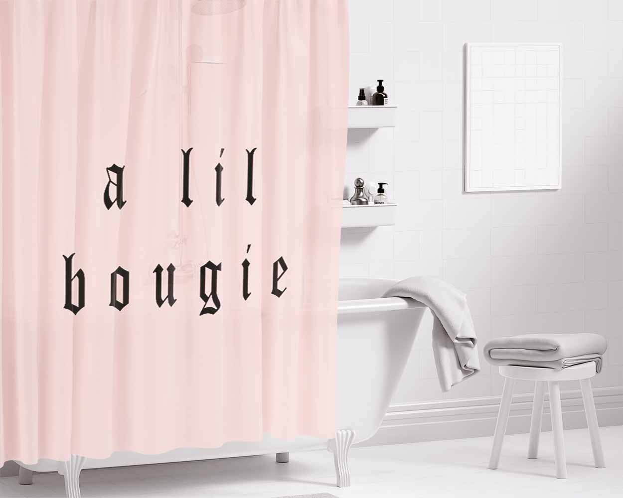 A Light In The Dark Bathroom Shower Curtain Fabric Waterproof | 66 X 72 Inch