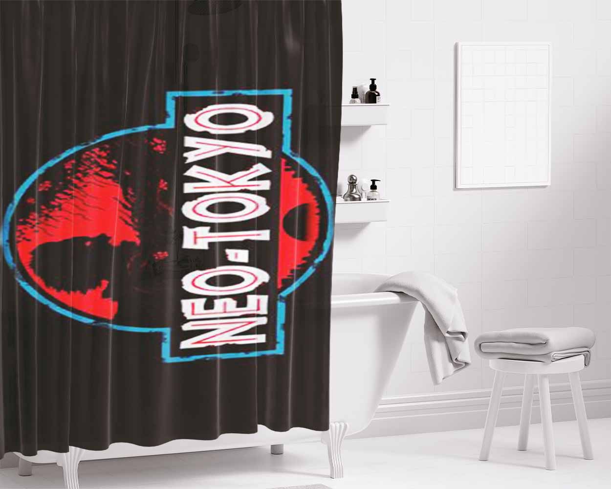 Akira Neo Tokyo Bathroom Shower Curtain Fabric Waterproof | 66 X 72 Inch