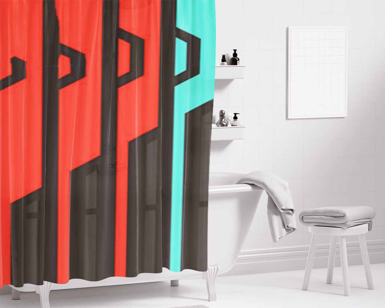 Allagan Tomestone Of Poetics Bathroom Shower Curtain Fabric Waterproof | 66 X 72 Inch