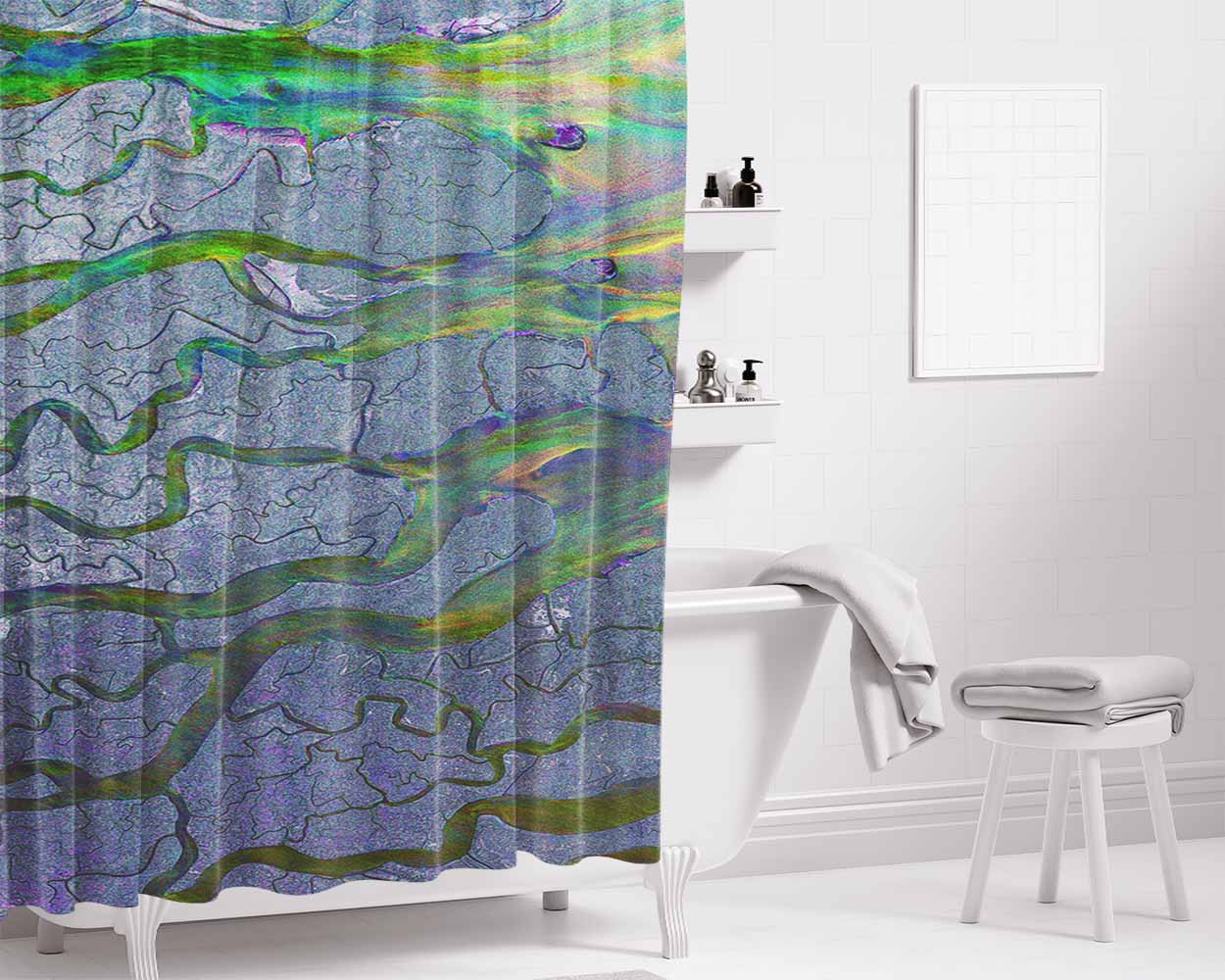 Alterbridge Bathroom Shower Curtain Fabric Waterproof | 66 X 72 Inch