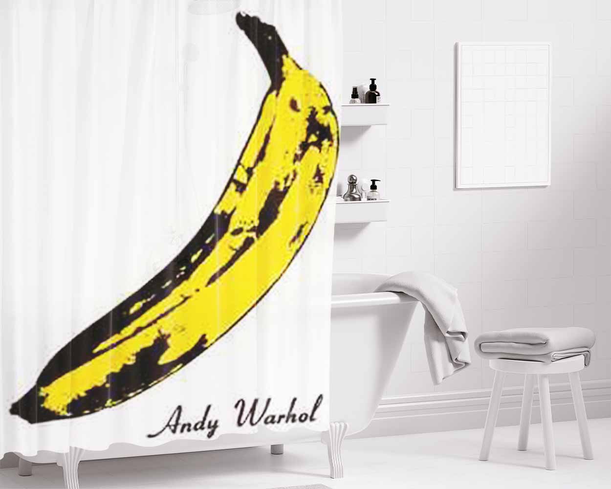 Andy Warhol Design Bathroom Shower Curtain Fabric Waterproof | 66 X 72 Inch