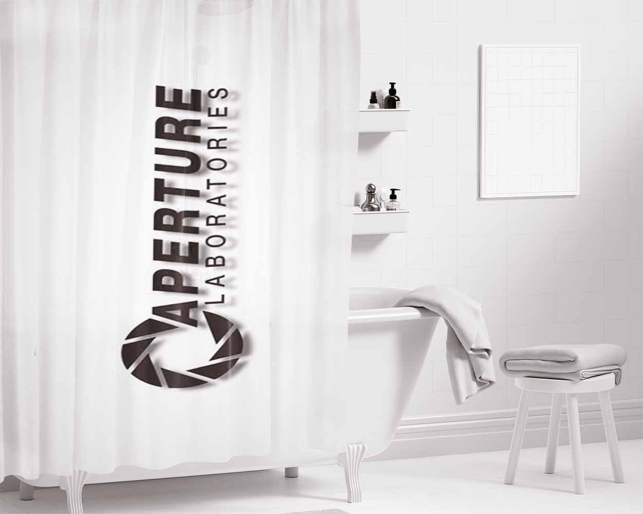 Aperture Laboratories Bathroom Shower Curtain Fabric Waterproof | 66 X 72 Inch