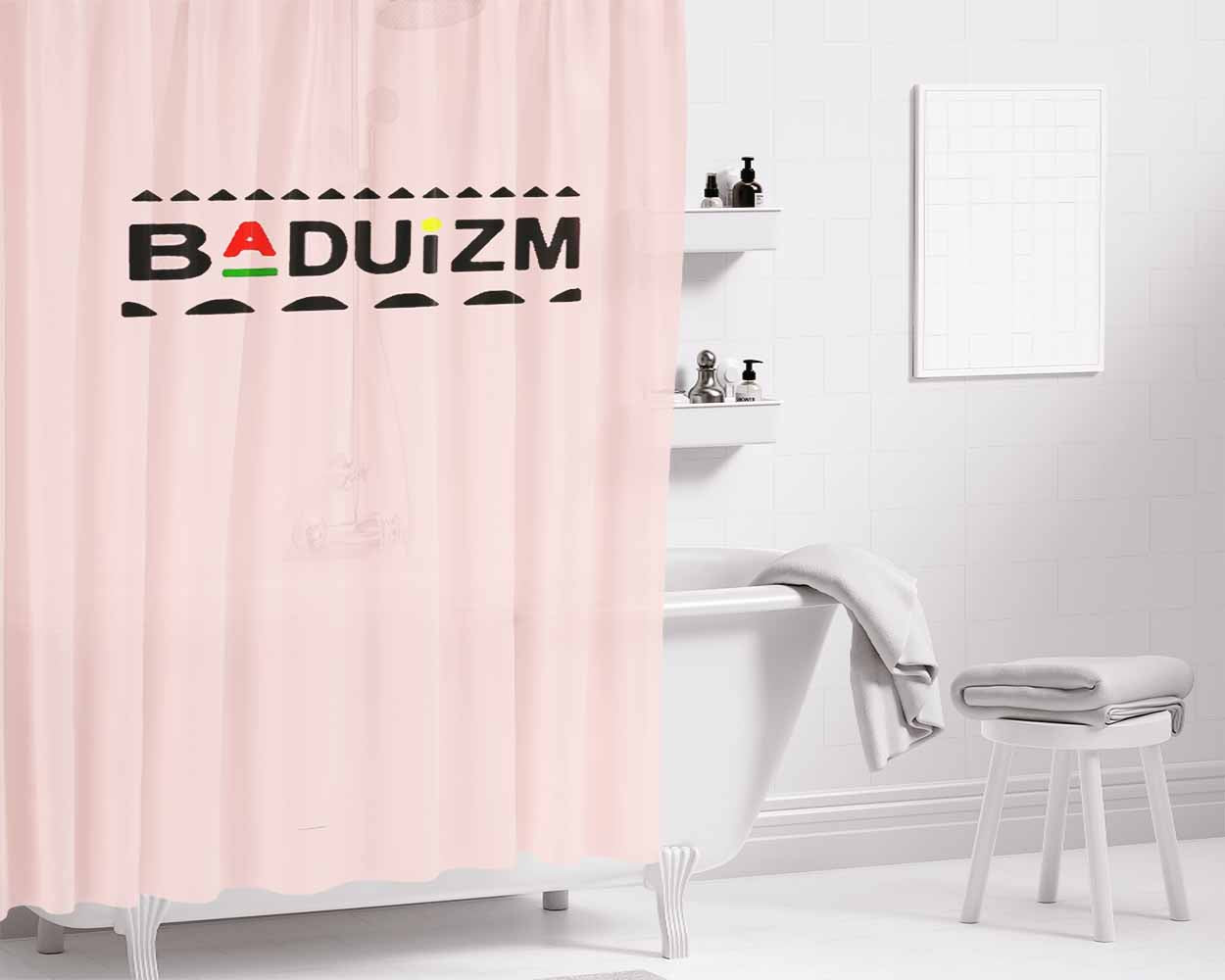 Baduizm Erykah Badu Martin Inspired Stay Bathroom Shower Curtain Fabric Waterproof | 66 X 72 Inch
