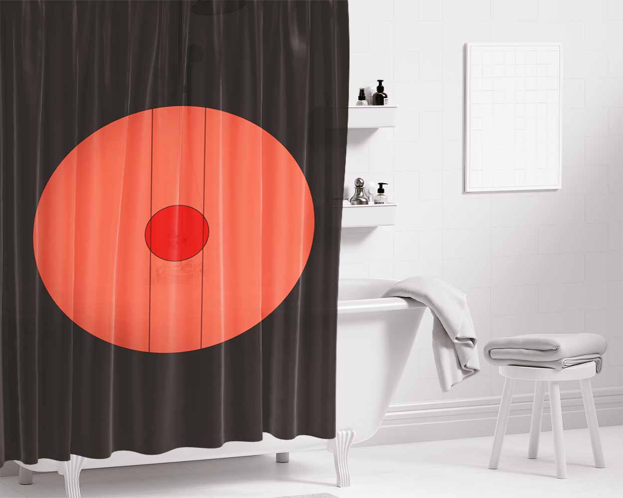 Barbelith Bathroom Shower Curtain Fabric Waterproof | 66 X 72 Inch