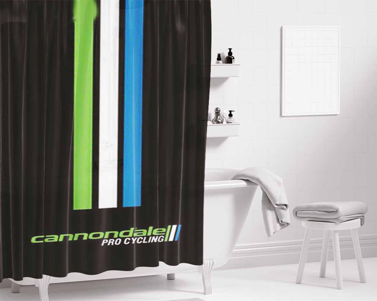 Cannondale Pro Copy Bathroom Shower Curtain Fabric Waterproof | 66 X 72 Inch