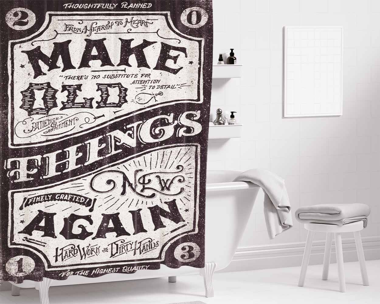 Cerberus Helltaker Bathroom Shower Curtain Fabric Waterproof | 66 X 72 Inch