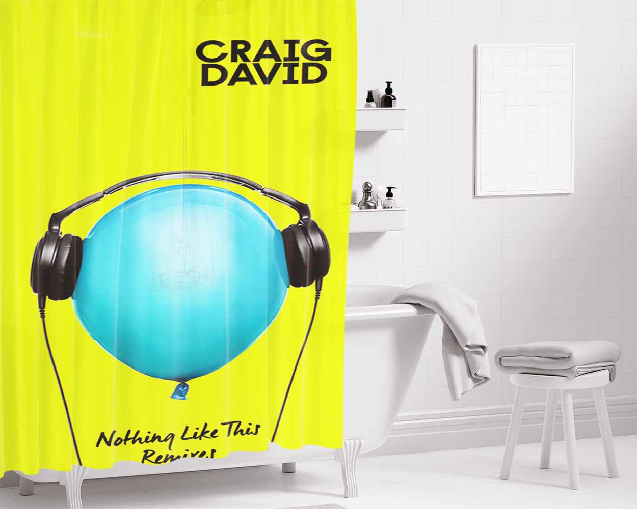 Craig David Nothing Like This Bathroom Shower Curtain Fabric Waterproof | 66 X 72 Inch