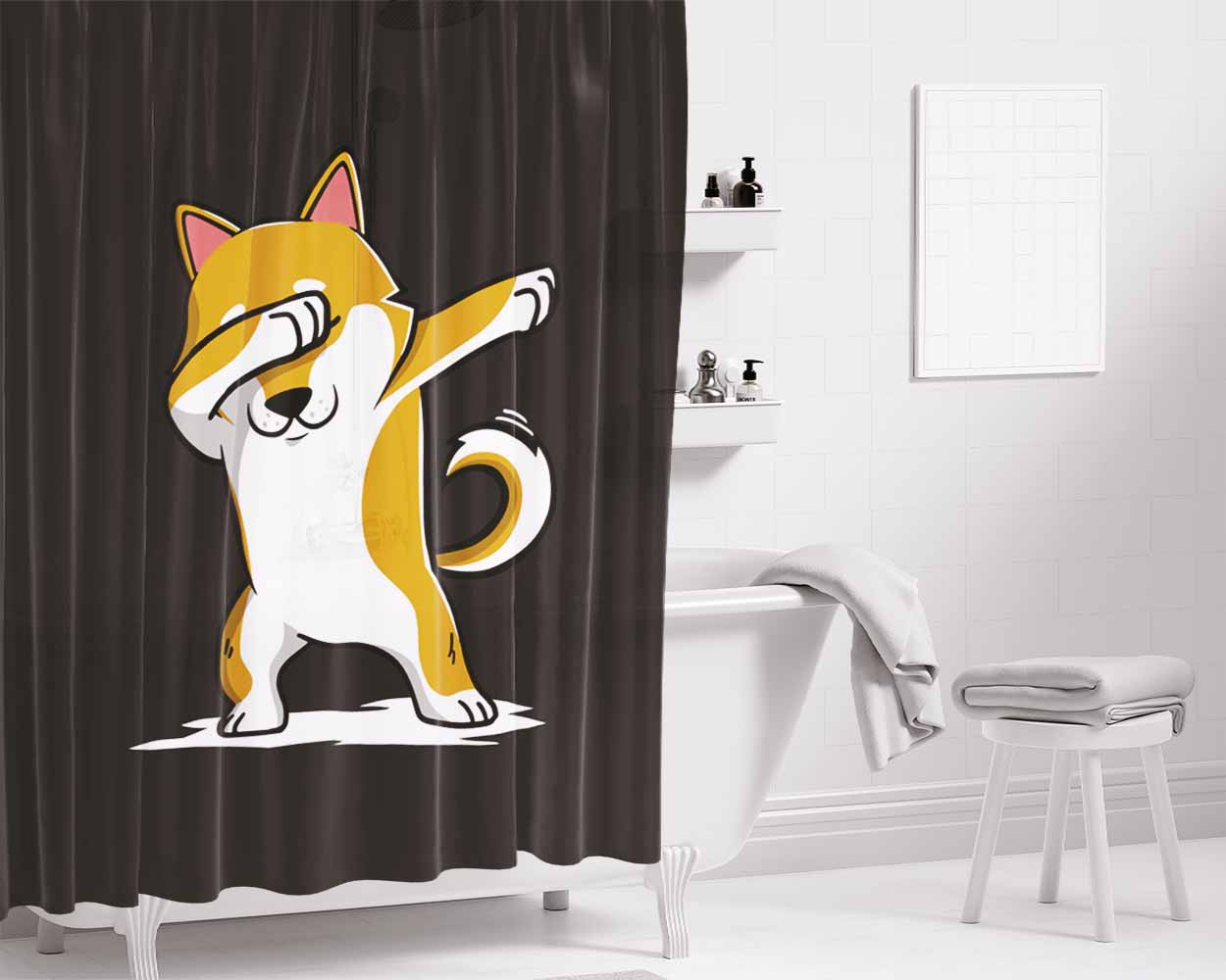 D'Ya Like Dags Snatch Inspired Movie Bathroom Shower Curtain Fabric Waterproof | 66 X 72 Inch