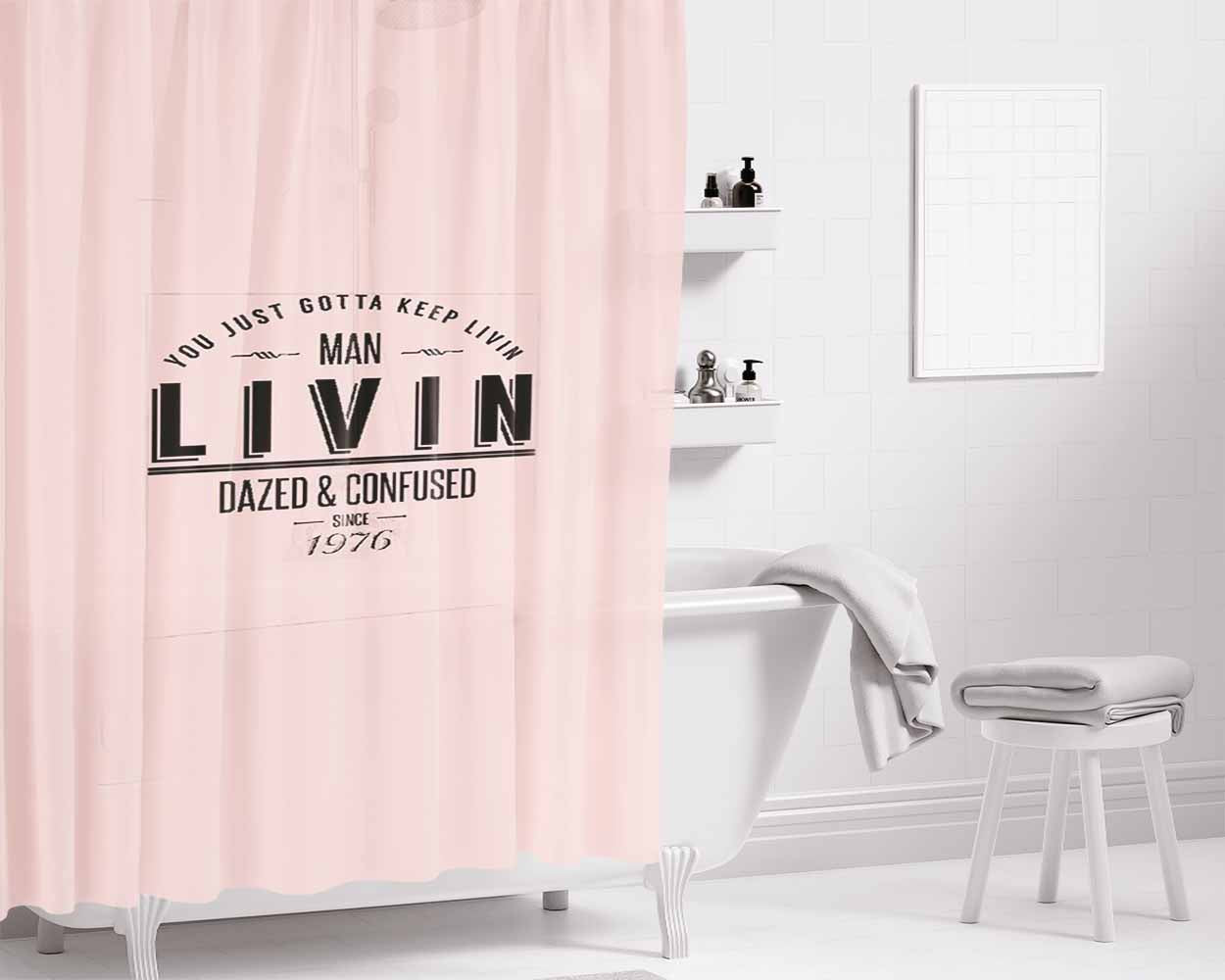 Day Of The Dead Skeleton Girl Bathroom Shower Curtain Fabric Waterproof | 66 X 72 Inch