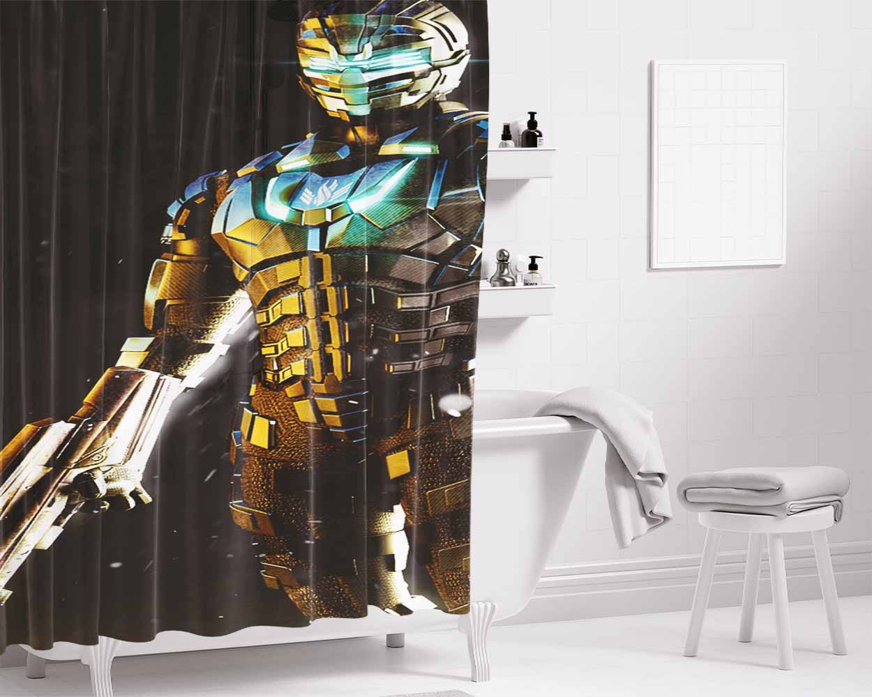 Dead President Bathroom Shower Curtain Fabric Waterproof | 66 X 72 Inch