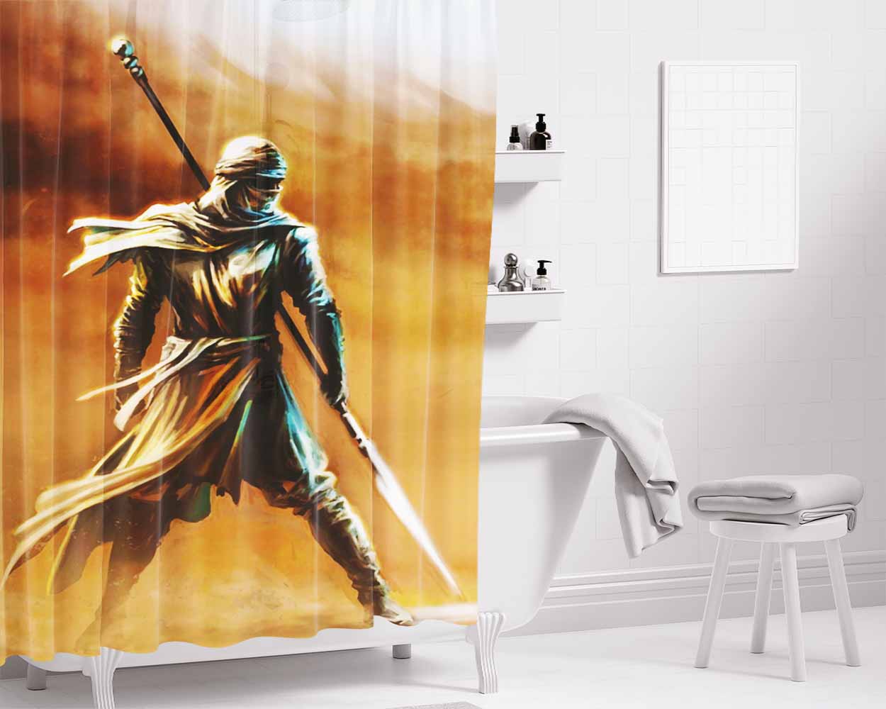 Deportivo Toluca Fc Leather Logo Bathroom Shower Curtain Fabric Waterproof | 66 X 72 Inch