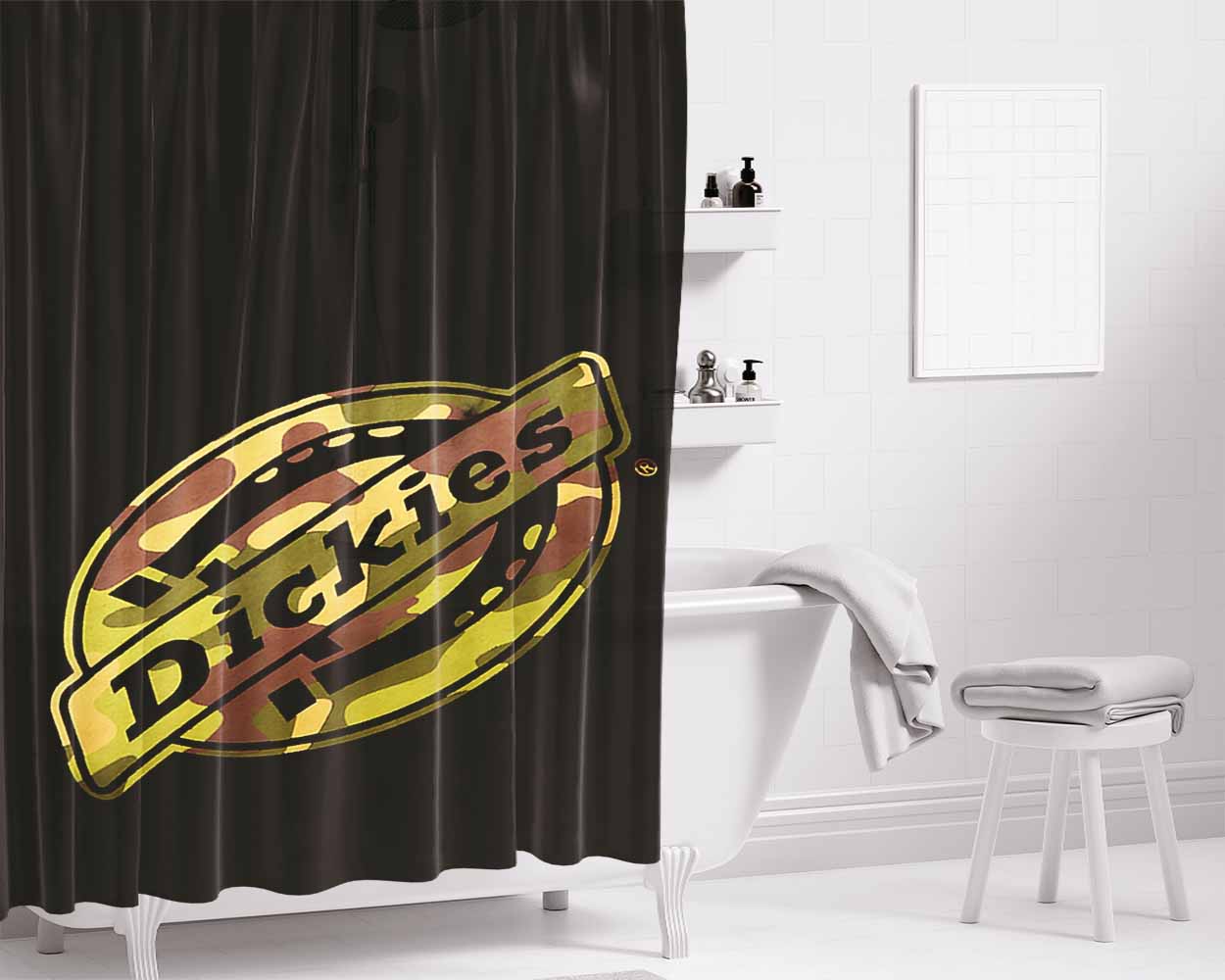 Diamond Thieves Bathroom Shower Curtain Fabric Waterproof | 66 X 72 Inch