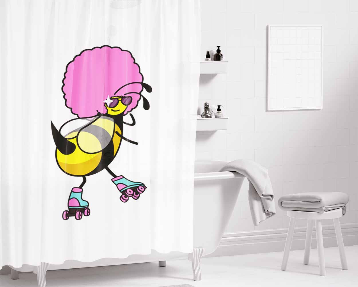 Dirty Rotien Imbeciles Bathroom Shower Curtain Fabric Waterproof | 66 X 72 Inch