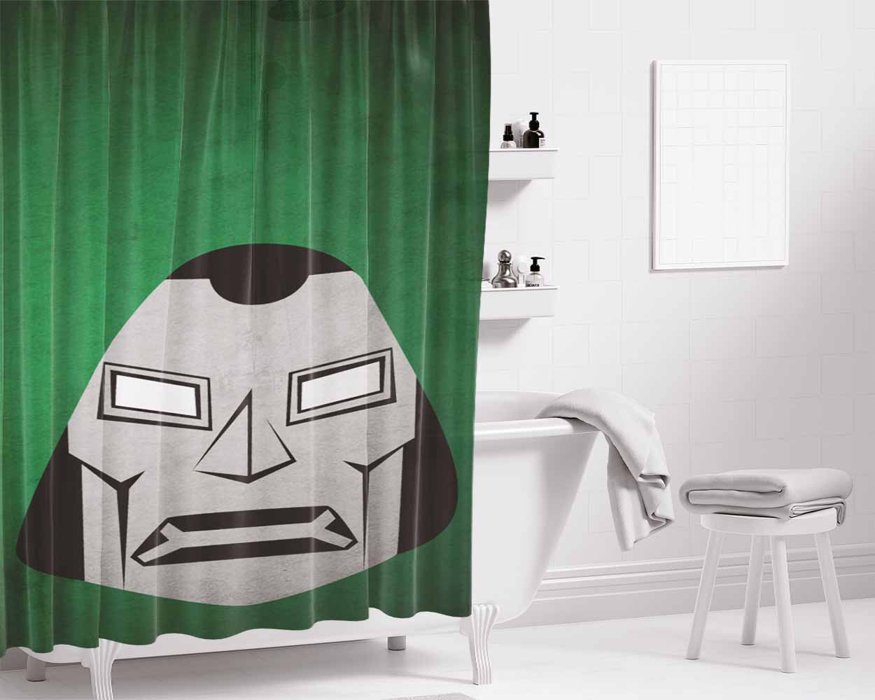 Dock Of Love Bathroom Shower Curtain Fabric Waterproof | 66 X 72 Inch