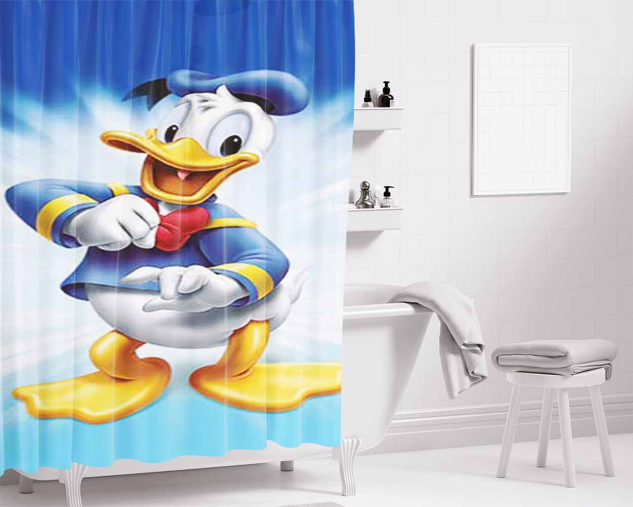 Don'T Panic Bathroom Shower Curtain Fabric Waterproof | 66 X 72 Inch