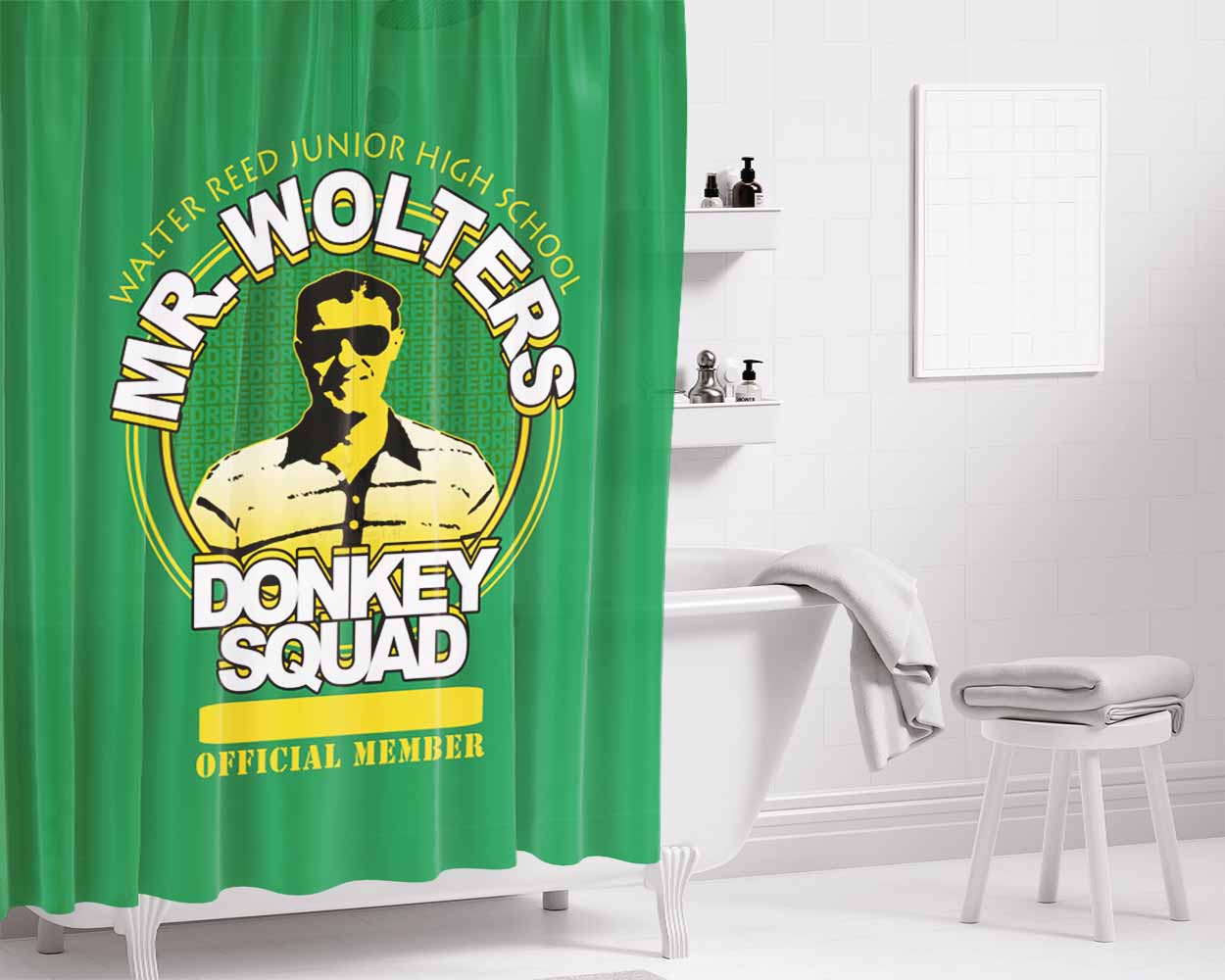 Don'T Touch My Phone Bathroom Shower Curtain Fabric Waterproof | 66 X 72 Inch