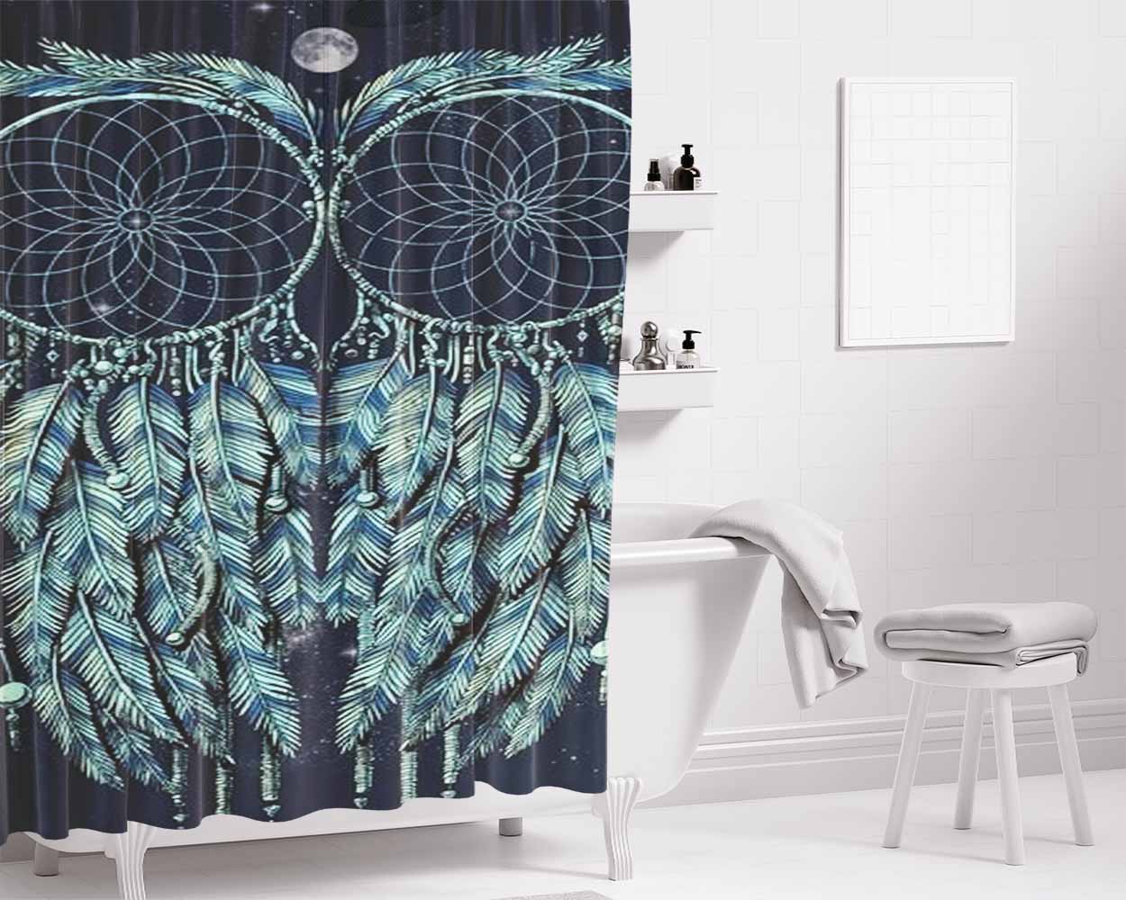 Dream Bathroom Shower Curtain Fabric Waterproof | 66 X 72 Inch