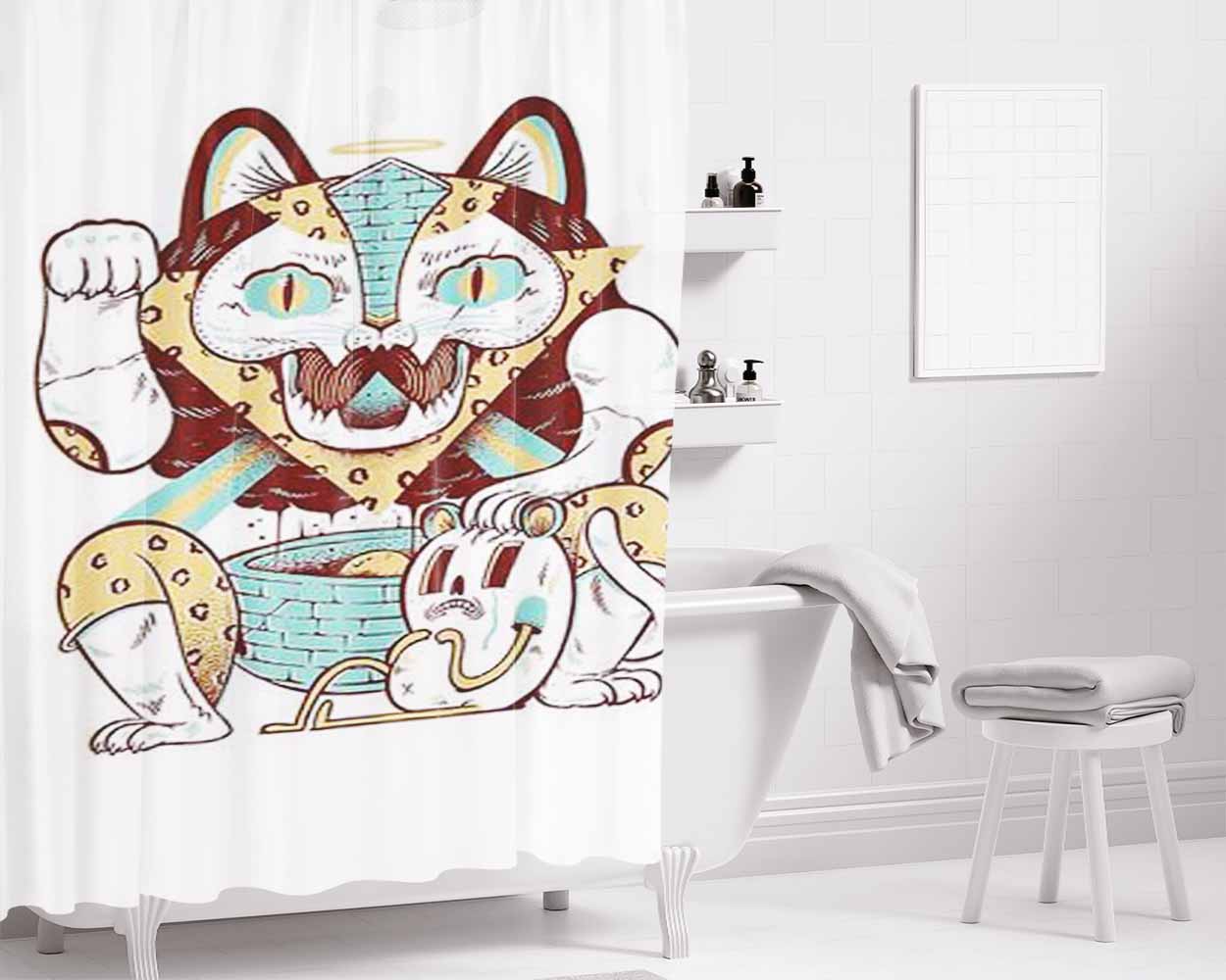 Dum And Dumber 2 Bathroom Shower Curtain Fabric Waterproof | 66 X 72 Inch