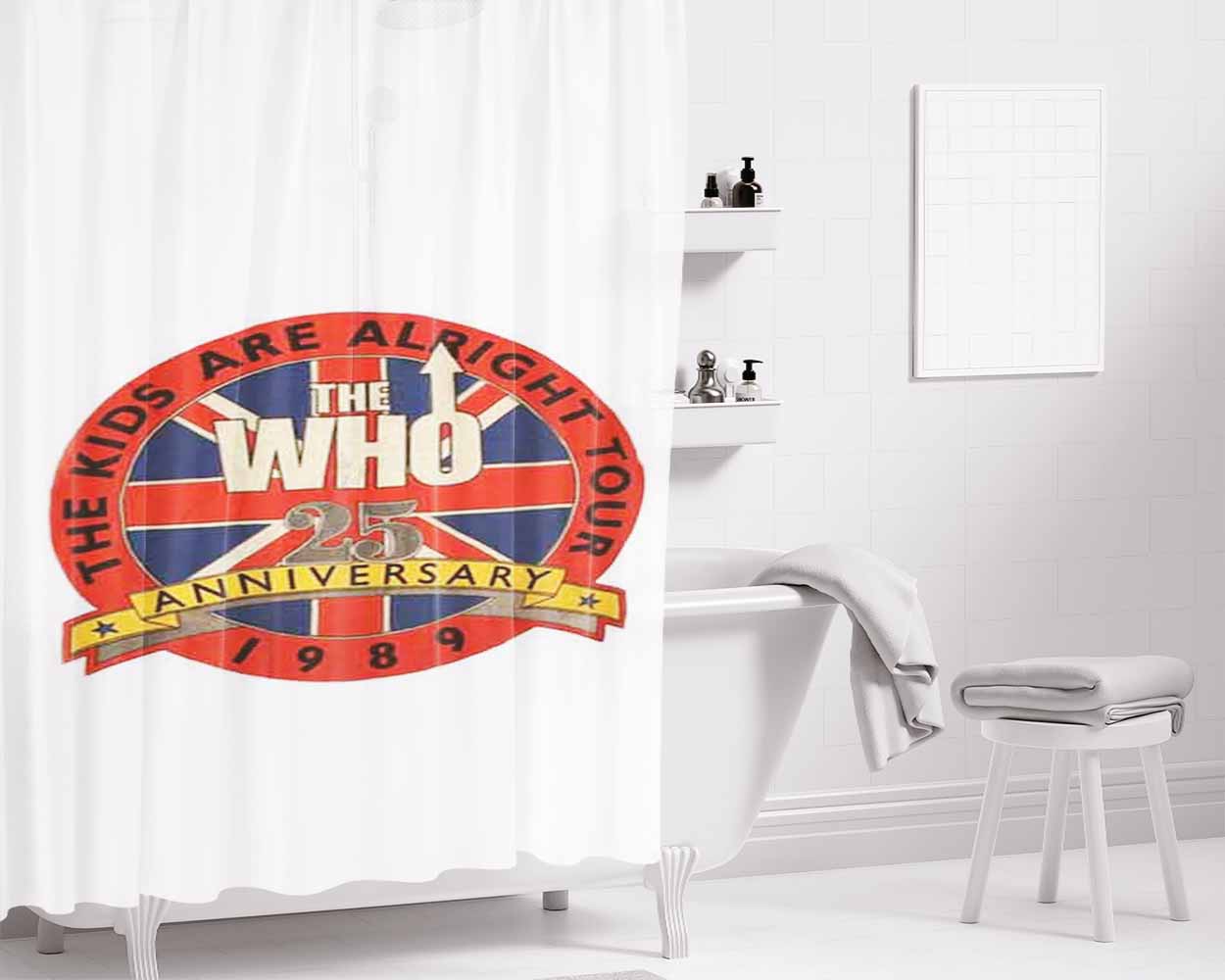 Eighty Nine Bathroom Shower Curtain Fabric Waterproof | 66 X 72 Inch