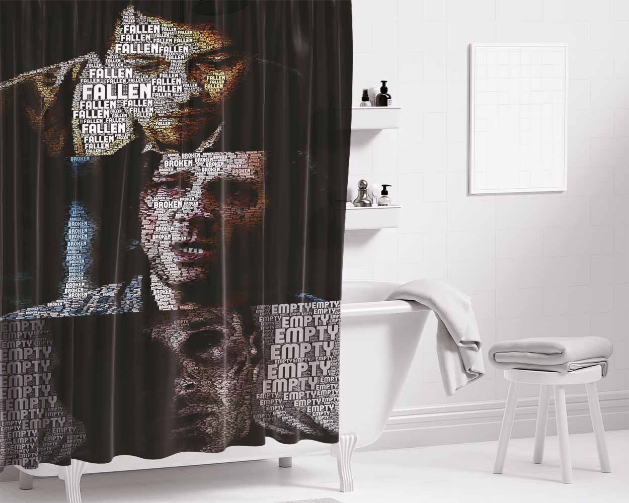 Free Will Bathroom Shower Curtain Fabric Waterproof | 66 X 72 Inch