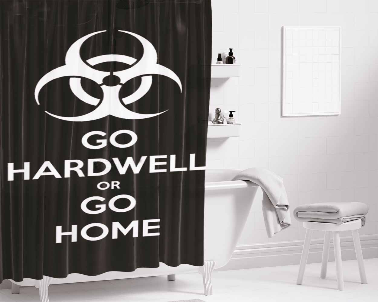 Go Hardwell Bathroom Shower Curtain Fabric Waterproof | 66 X 72 Inch