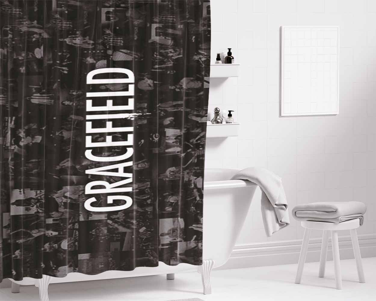 Gracefield Bathroom Shower Curtain Fabric Waterproof | 66 X 72 Inch
