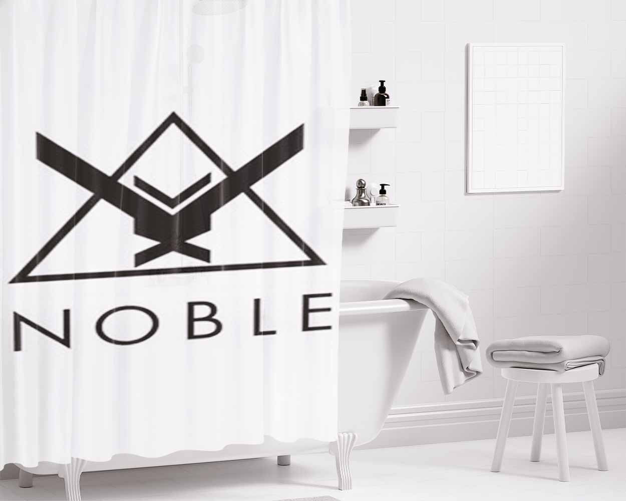 Halo Noble Bathroom Shower Curtain Fabric Waterproof | 66 X 72 Inch