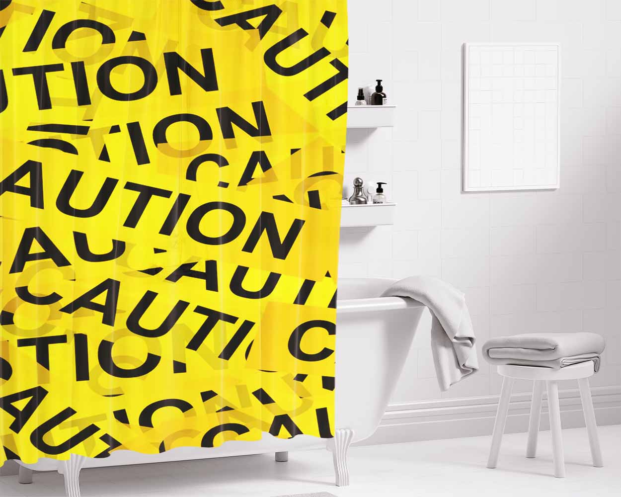 Hype Aution Bathroom Shower Curtain Fabric Waterproof | 66 X 72 Inch