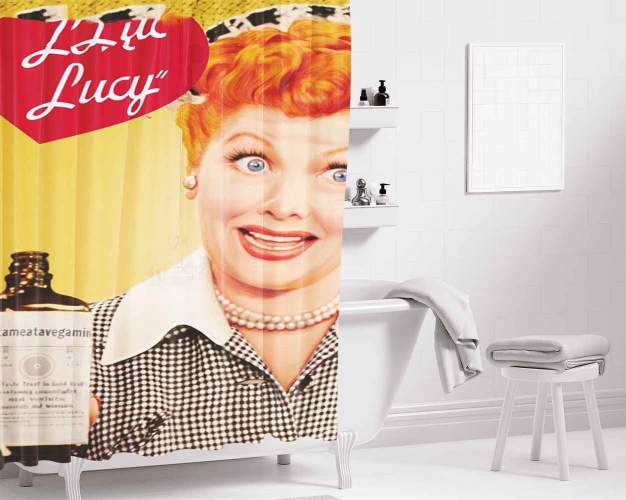 I Like Horror Movies Bathroom Shower Curtain Fabric Waterproof | 66 X 72 Inch