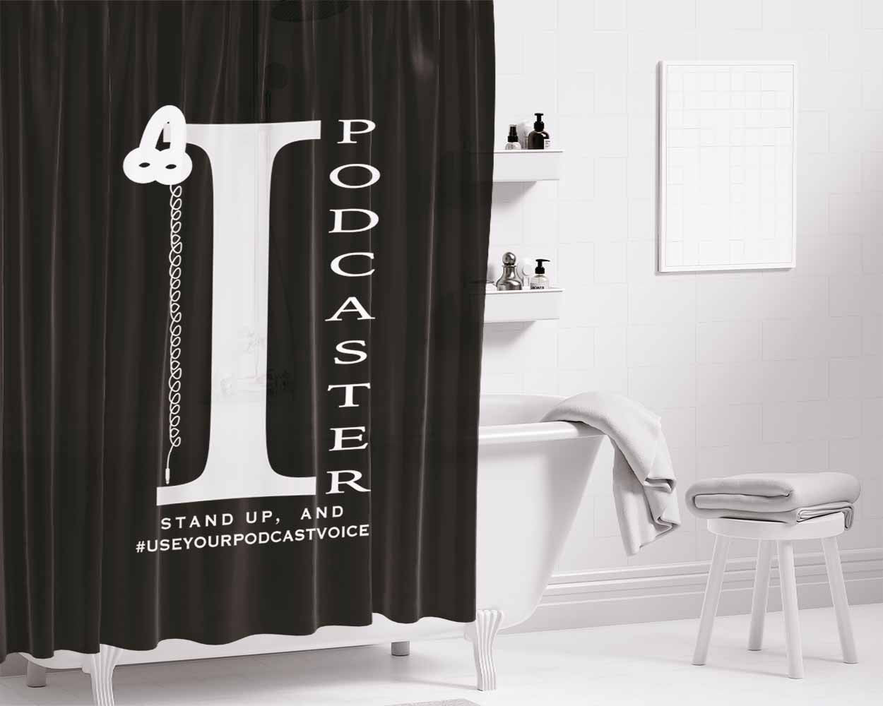 I Want To Belive X-File Movie Nebula Space Bathroom Shower Curtain Fabric Waterproof | 66 X 72 Inch