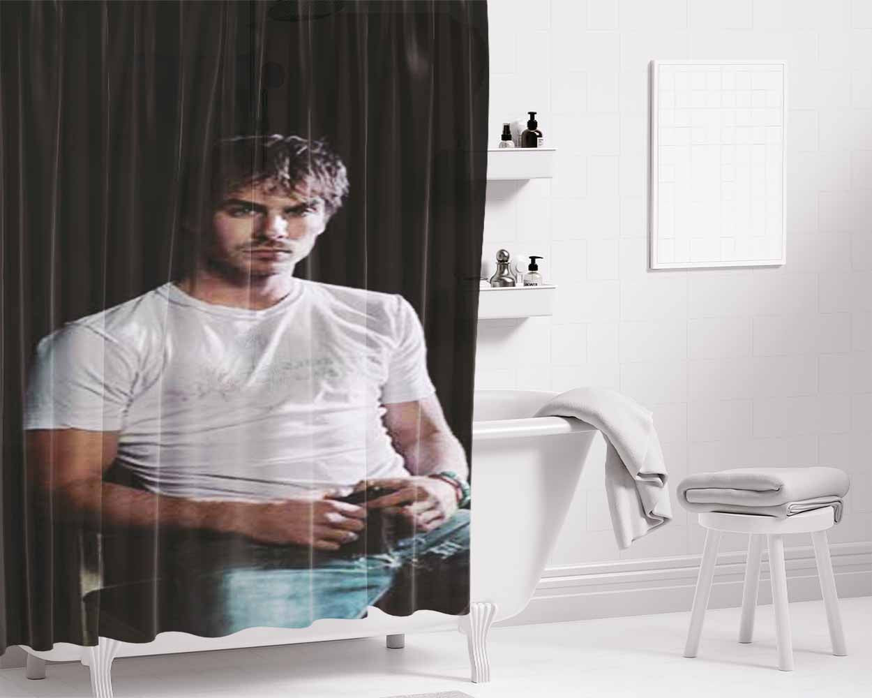 I Woke Up Like This 2 Bathroom Shower Curtain Fabric Waterproof | 66 X 72 Inch