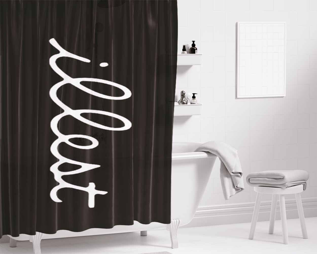 Ih International Harvester 3 Bathroom Shower Curtain Fabric Waterproof | 66 X 72 Inch