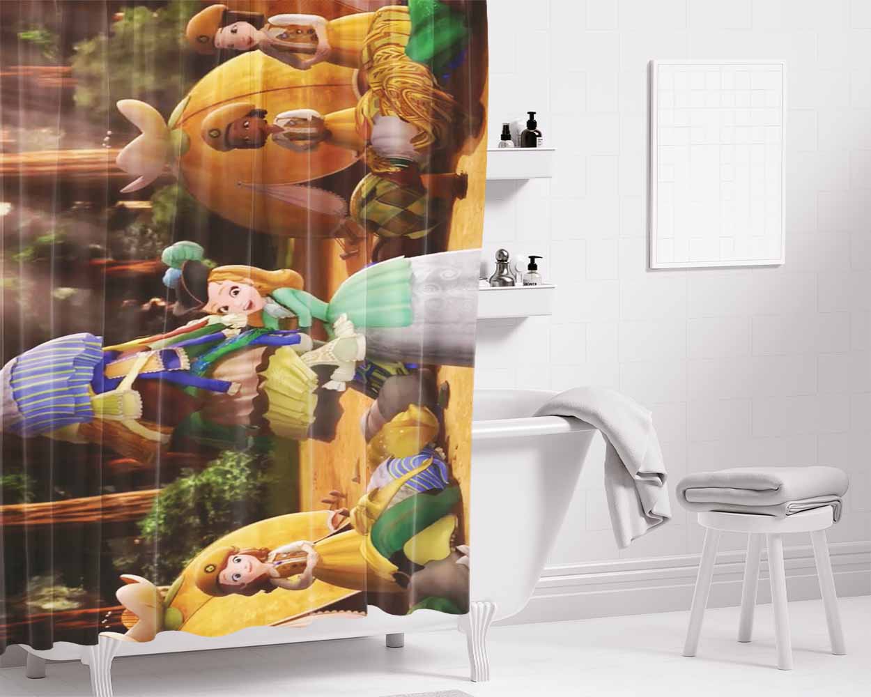 Improsive 2 Bathroom Shower Curtain Fabric Waterproof | 66 X 72 Inch