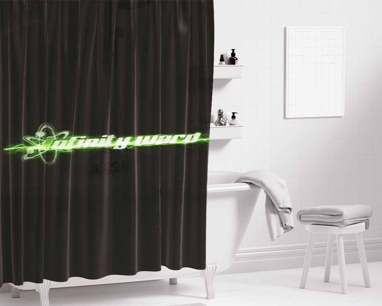 Infinity Ward Logo Bathroom Shower Curtain Fabric Waterproof | 66 X 72 Inch