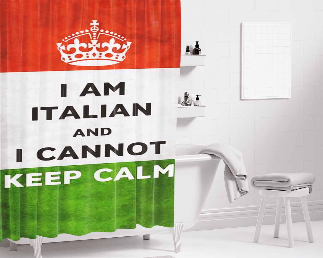 Itadakimasu Bathroom Shower Curtain Fabric Waterproof | 66 X 72 Inch