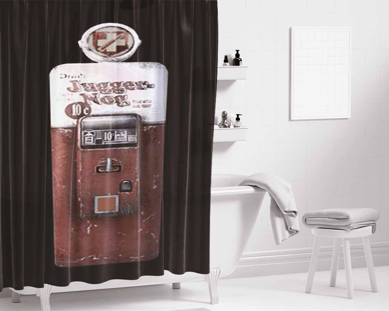 Juggernog Machine Bathroom Shower Curtain Fabric Waterproof | 66 X 72 Inch