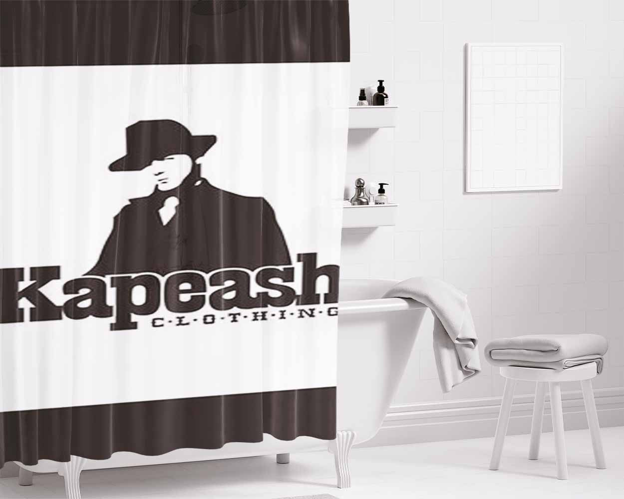 Kapeash Clothing Bathroom Shower Curtain Fabric Waterproof | 66 X 72 Inch