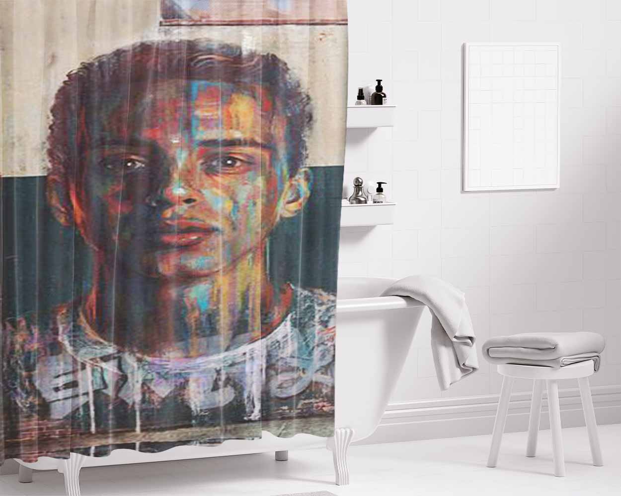 Logic Under Preassure Bathroom Shower Curtain Fabric Waterproof | 66 X 72 Inch