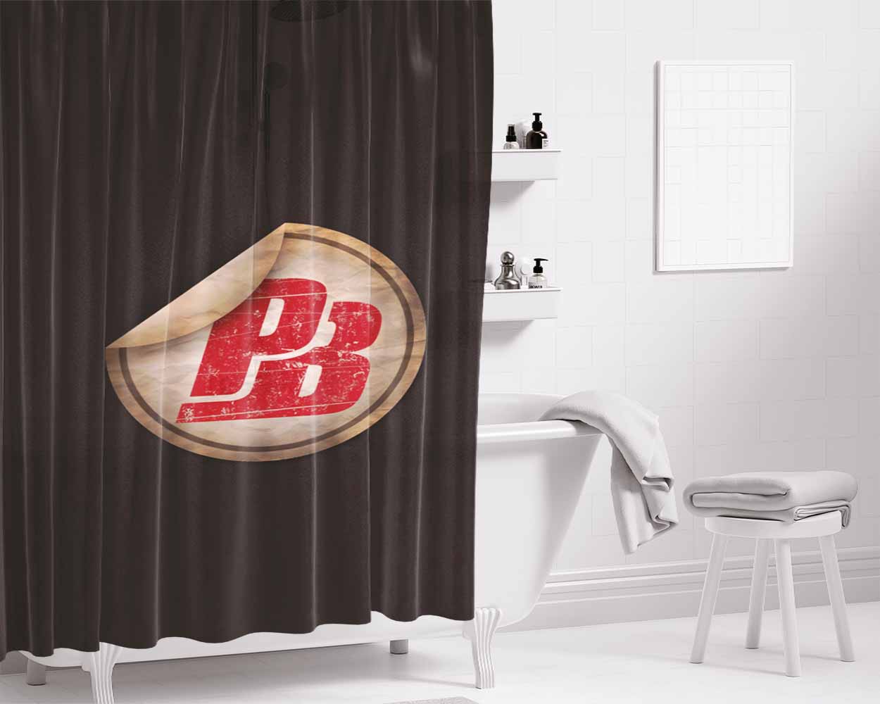 Logo Point Blank Games Bathroom Shower Curtain Fabric Waterproof | 66 X 72 Inch