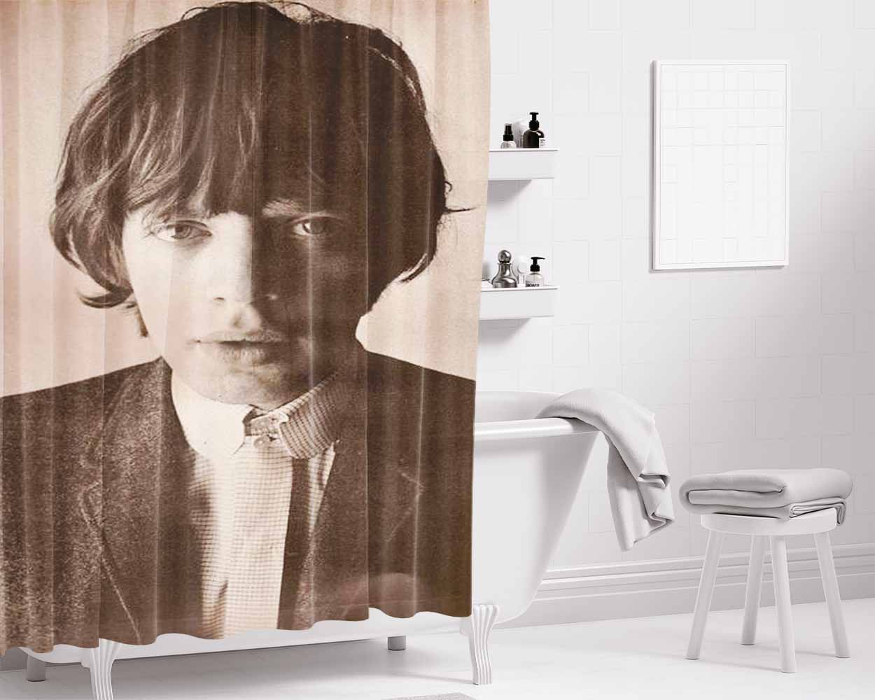 Mick Jagger Bathroom Shower Curtain Fabric Waterproof | 66 X 72 Inch